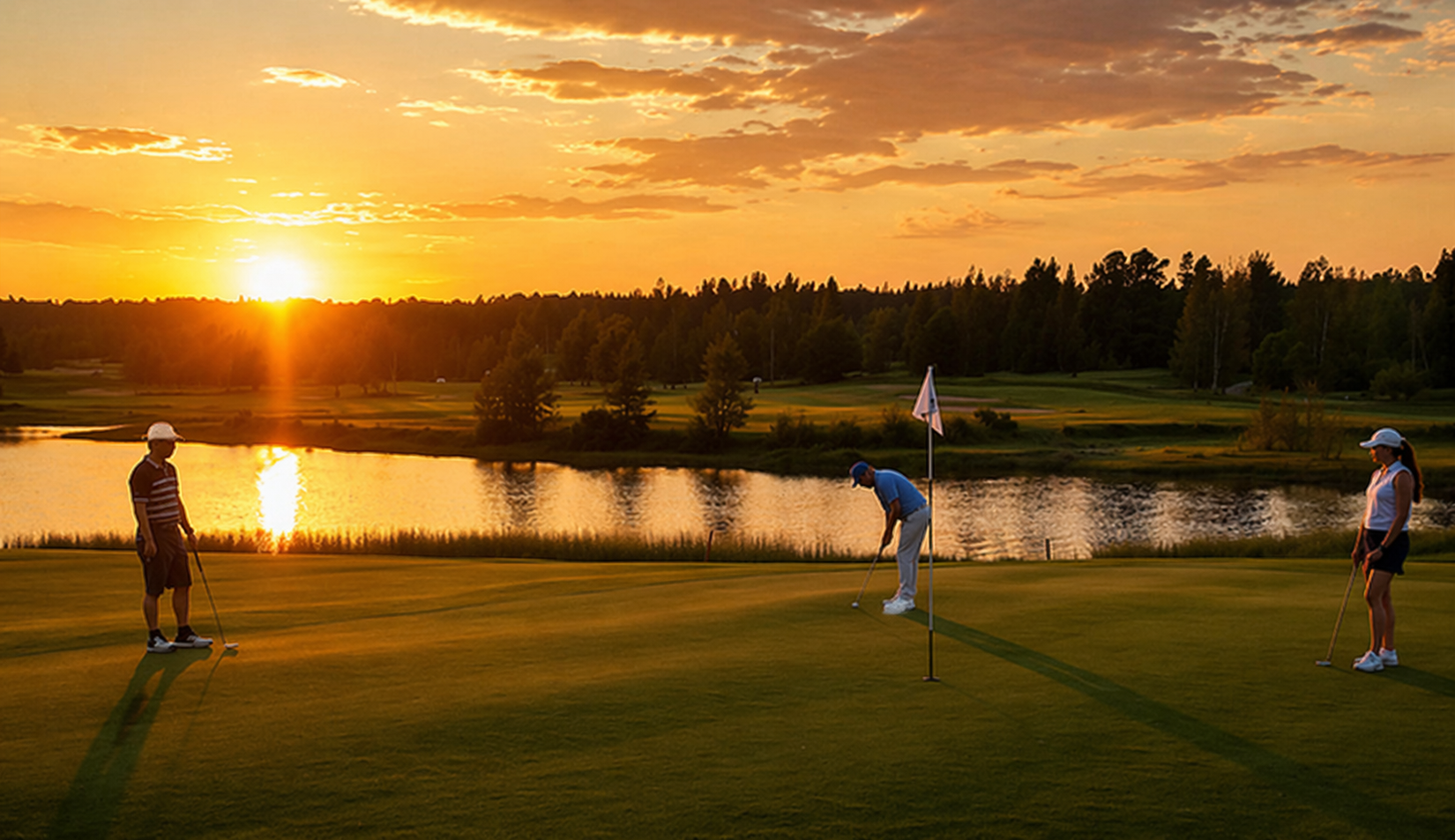 Mökki lähellä golfkenttiä